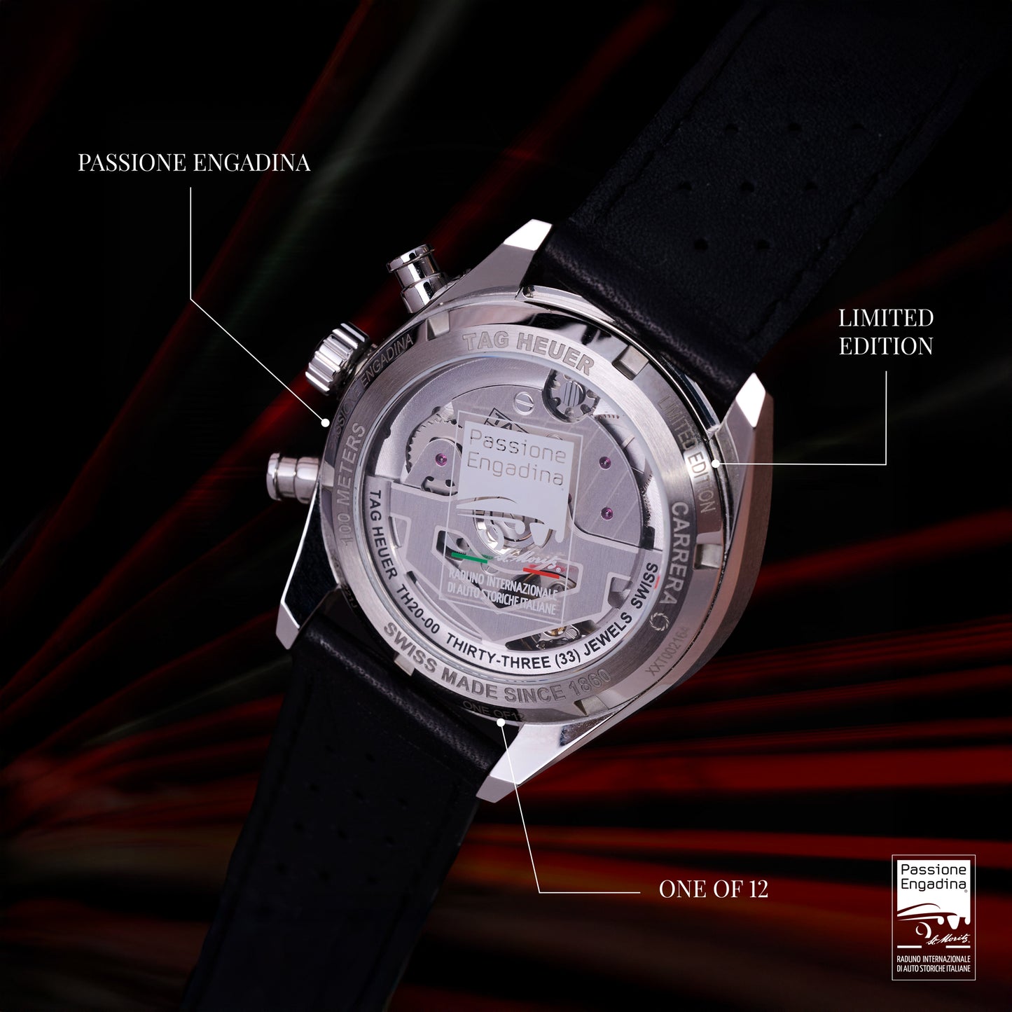 Tag Heuer Carrera 39 mm - Watch Passione Engadina limited edition